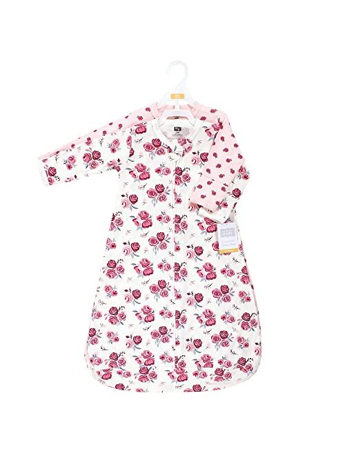 Hudson Baby Unisex Baby Cotton Long-Sleeve Wearable Sleeping Bag, Sack, Blanket