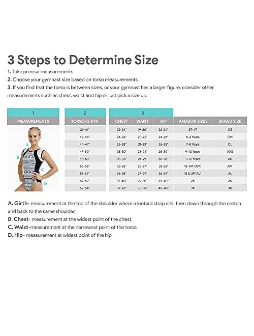 United All Around Gymnastics Leotards for Girls, Adult, Child, Toddler