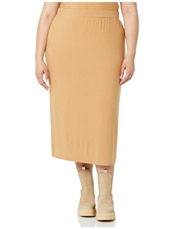 Women's Wide Rib Pencil Skirt