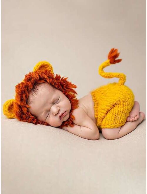 Shein Newborn Photography Lion Costumes Set