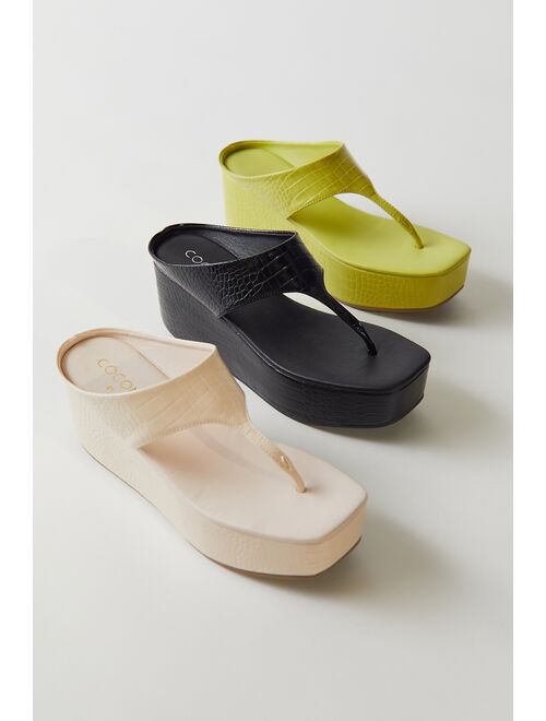 Urban outfitters Matisse Footwear Coconuts Lyric Thong Wedge Sandal