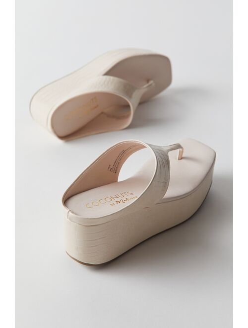 Urban outfitters Matisse Footwear Coconuts Lyric Thong Wedge Sandal