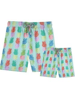 Stivali Father and Son Matching Swim Trunks - Pineapple