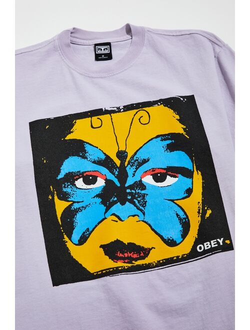 Urban outfitters OBEY Butterfly Mask Tee