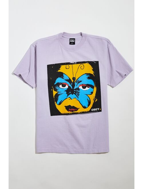 Urban outfitters OBEY Butterfly Mask Tee