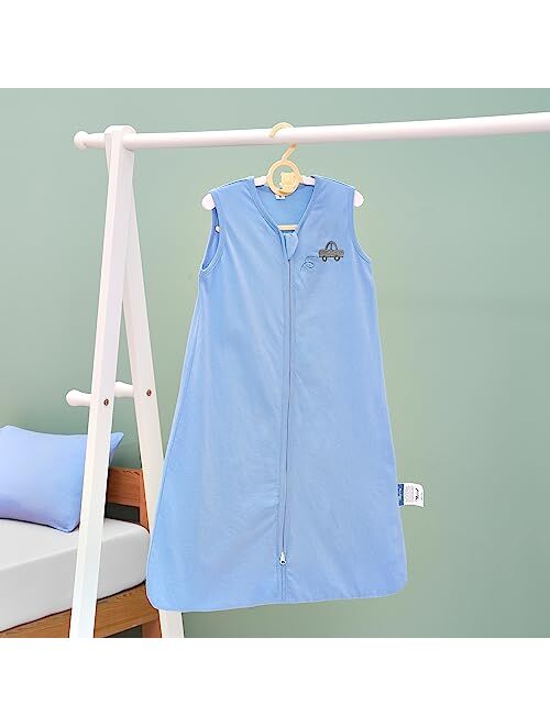 TILLYOU Organic Cotton Sleep Sack - Premium Wearable Blanket for Baby, Soft and Safe Design for a Cozy Sleeping Experience, S/M/L/XL