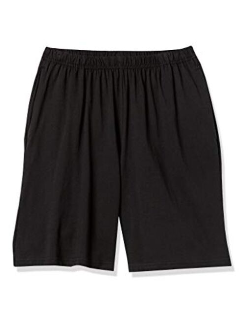 AmeriMark Women’s Cotton Shorts - Elastic Waist Lightweight Casual Summer Shorts