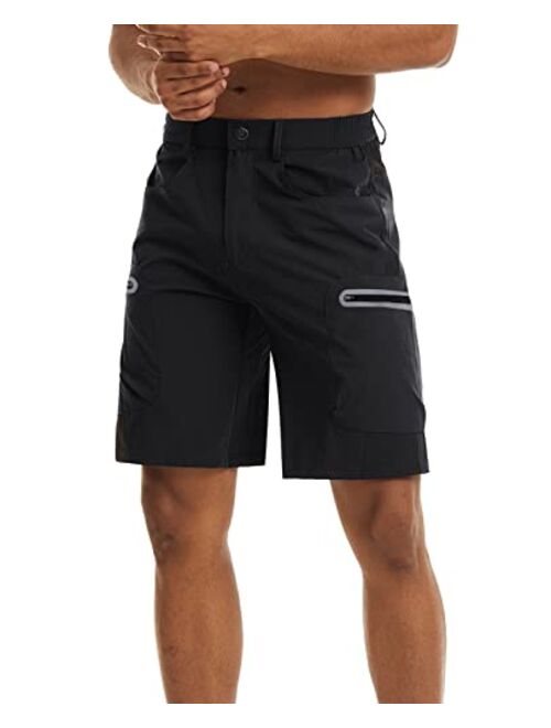 Buy Surenow Men's Hiking Cargo Shorts Lightweight Quick-Dry Shorts ...