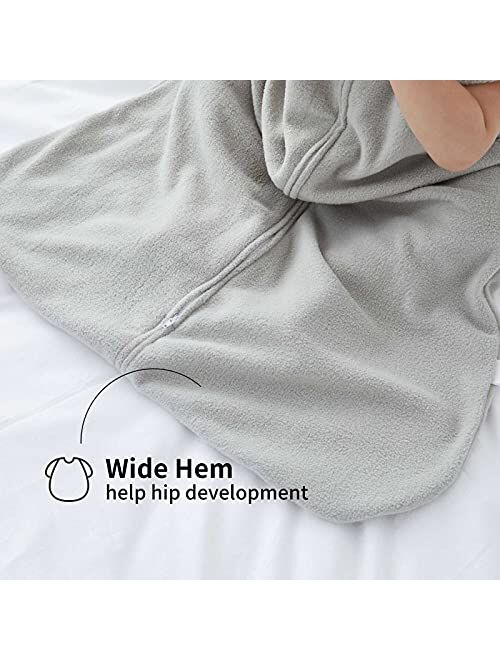 Uniqlo Duomiaomiao Unisex Baby Sleep Sack TOG 1.0, Micro-Fleece All Season Baby Sleeping Bag with Inverted Zipper, Plush Sleeveless Baby Wearable Blanket for Toddler Baby Girls 