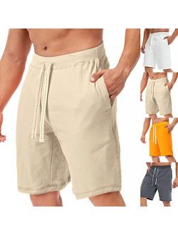 Askelly Men's Shorts Casual, Mens Comfort Flex Waistband Shorts, Mens Casual Shorts Workout Fashion Comfy Shorts with Pockets