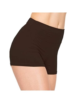 ALWAYS Women Workout Yoga Shorts - Premium Buttery Soft Solid Stretch Cheerleader Running Dance Volleyball Short Pants