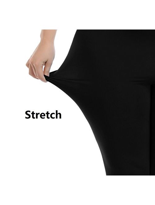 Kotii Women's Lightweight Soft Capri Leggings Crop Leggings 3/4 Stretch Yoga Pants