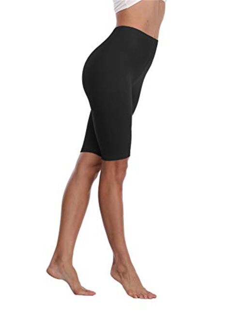 Kotii Women's Buttery Soft Short Leggings Modal Cotton Shorts Under Dresses Leggings Pants