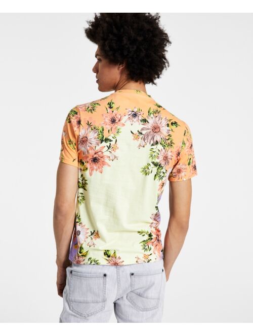 INC International Concepts Men's Sean Floral Frame T-Shirt, Created for Macy's
