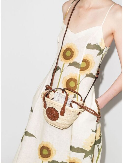 Tory Burch mini straw tote bag