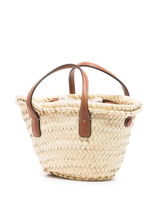 Tory Burch mini straw tote bag