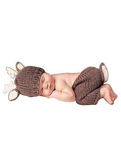 Nenvwa Newborn Photography Prop | Baby Props Outfit | Photo Costume | Boy Girl Handmade Crochet Outfits Set