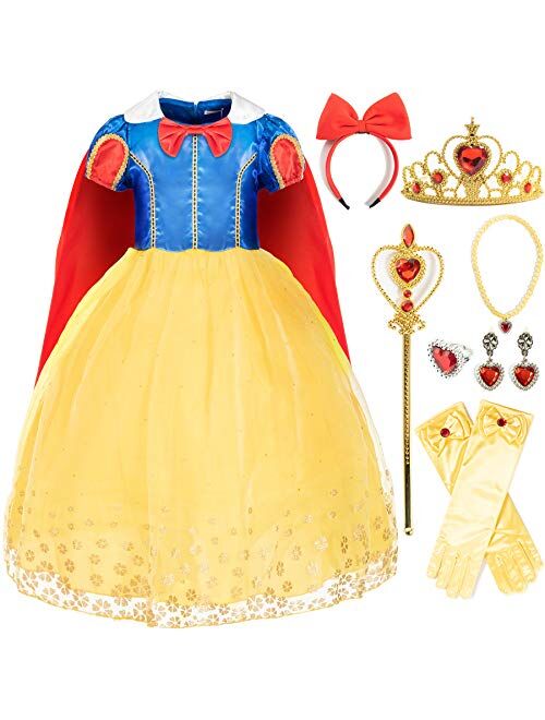 Funna Costume Princess Dress for Toddler Girls with Accessories