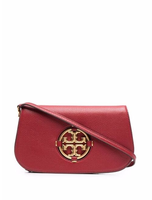 Tory Burch logo-plaque leather shoulder bag