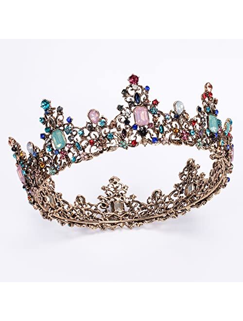 SAPOSTA Tiara Crowns for Women Tiaras for Girls Princess Crown for Birthday Halloween Costume Bride Wedding Queen, Crystal Tiara