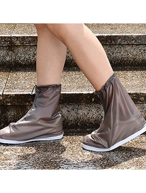 Shiwely Waterproof Shoe Covers Sand Control Non-Slip Shoes Cover Reusable Rain Snow Boots Overshoes for Cycling Outdoor Camping Fishing Garden Travel Women Men
