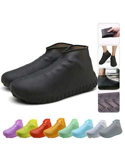 Nirohee Silicone Shoes Covers, Shoe Covers, Rain Boots Reusable Easy to Carry for Women, Men, Kids.