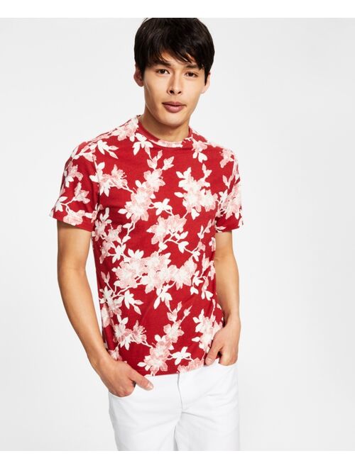 INC International Concepts Men's Floral-Print T-Shirt, Created for Macy's