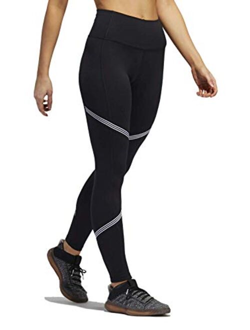 adidas Women's Believe This High Rise 3-Stripes Tights, Black