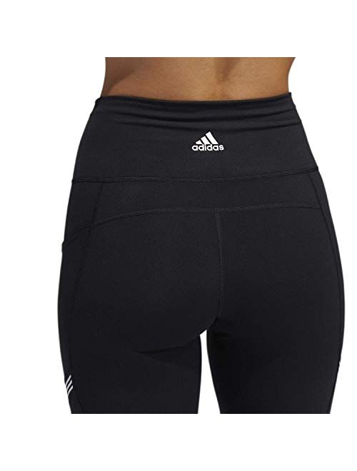adidas Women's Believe This High Rise 3-Stripes Tights, Black