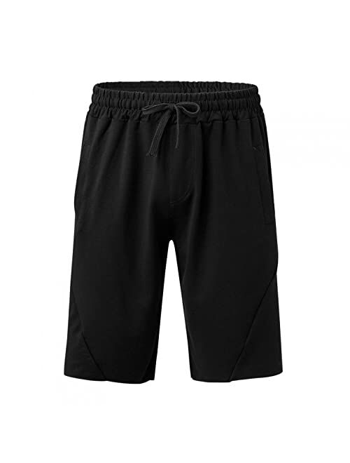 Tavorpt Mens Shorts Casual, Men's Shorts Casual Classic Fit Drawstring Summer Gym Shorts Mens Shorts with Elastic Waist and Pockets