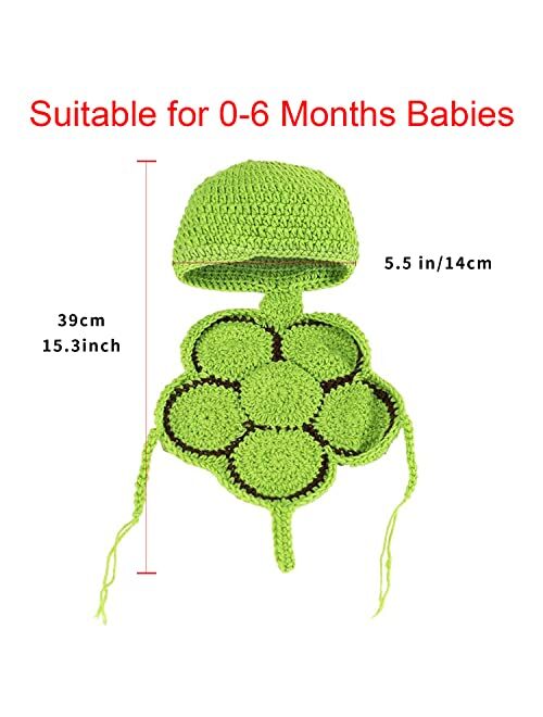 BLUETOP Crochet Baby Outfits Newborn Photography Prop Clothes Handmade Infant Costume Knitted Sets