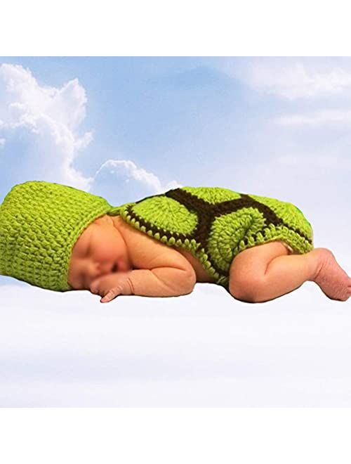 BLUETOP Crochet Baby Outfits Newborn Photography Prop Clothes Handmade Infant Costume Knitted Sets