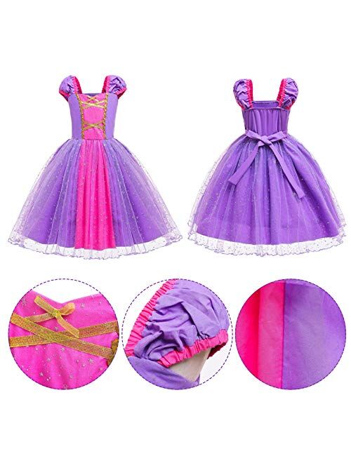 G.C Princess Costume Dress for Little Girls Fancy Birthday Cosplay Party Dress up