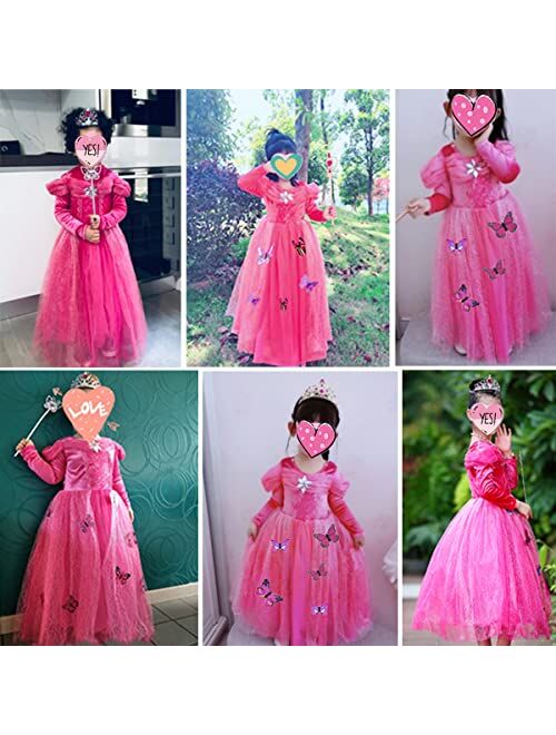 iTVTi Girls Princess Fancy Dress Up Children Long Sleeve Halloween Party Costume