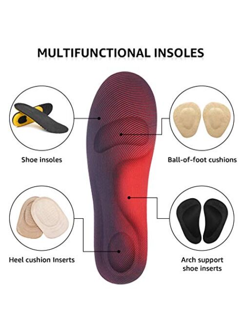 Dr.Foot Dr. Foot's Arch Support Insoles, Relief from Plantar Fasciitis, Metatarsal and Heel Pain, Diabetic Foot Pain