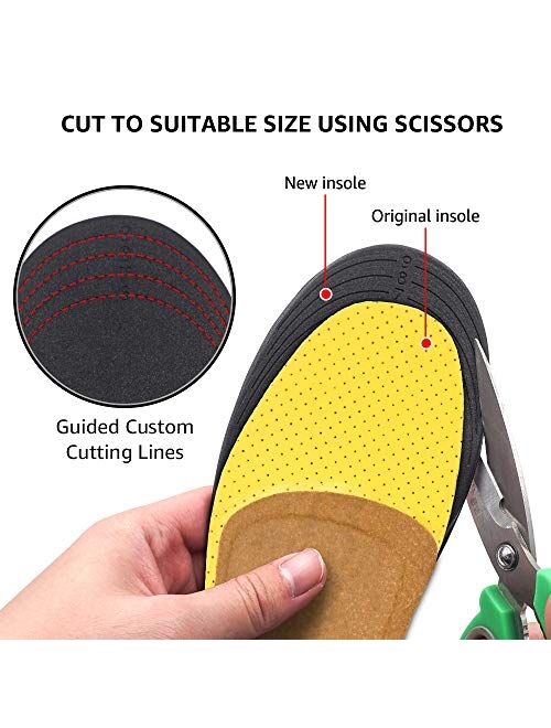 Dr.Foot Dr. Foot's Arch Support Insoles, Relief from Plantar Fasciitis, Metatarsal and Heel Pain, Diabetic Foot Pain