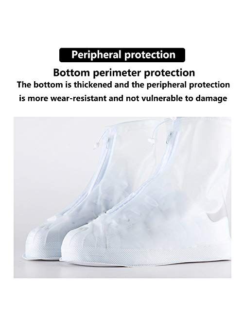 Fnytery Reusable PVC Waterproof Shoe Cover, Transparent Rain and Snow Waterproof Shoe Cover, Suitable for Children, Men and Women