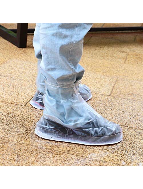 Whose Lemon Rain Boot Waterproof Shoes Cover Women Men Kids Reusable PVC Rubber Sole Overshoes Galoshes