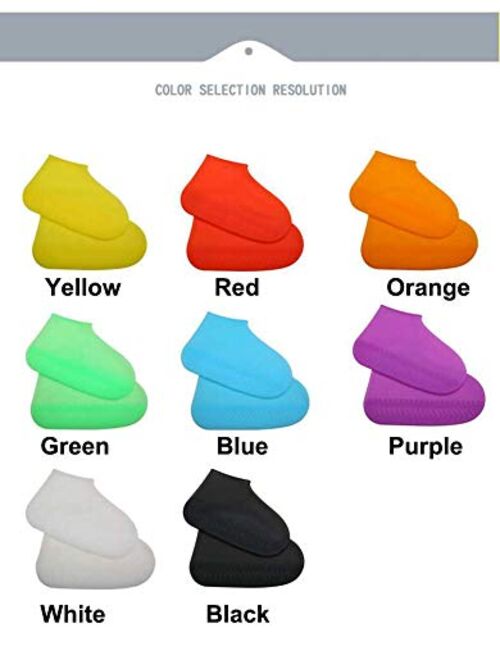 LESOVI Shoe Covers Silicone Waterproof - Men/Women Covers for Shoes - Waterproof Shoe Covers - Home/Carpet/Reusable/Outdoor/Walking/Boot -Reusable Non Slip Grip -Durable