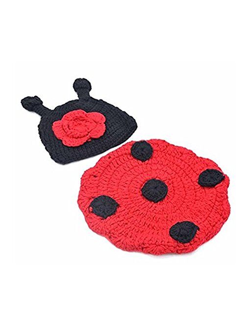 Vedory Newborn Baby Photography Props Boy Girls Photo Shoot Props Outfits Crochet Knitted Costume Unisex Cute Infant Hat Pants