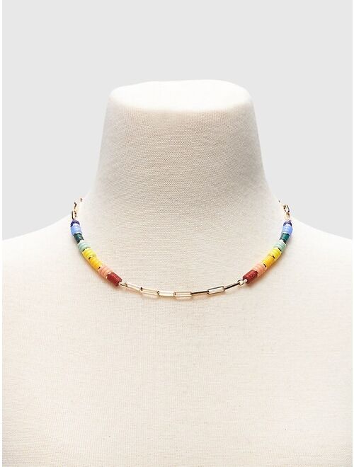 Gap Rainbow Chain Link Necklace