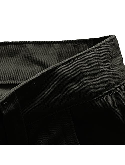 aihihe Black Mens Outdoor Shorts Big and Tall Relaxed Fit Casual Outdoor Stretchy Lightweight Short with Multi Pockets