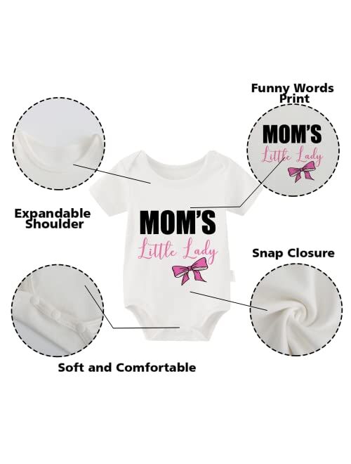 YSCULBUTOL Baby Twins Bodysuit I Love My Mimi Cute Baby Clothes Baby Shower Outfit Baby Girl Christmas Clothes