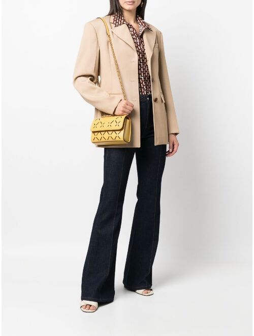 Tory Burch Fleming perforated shoulder bag