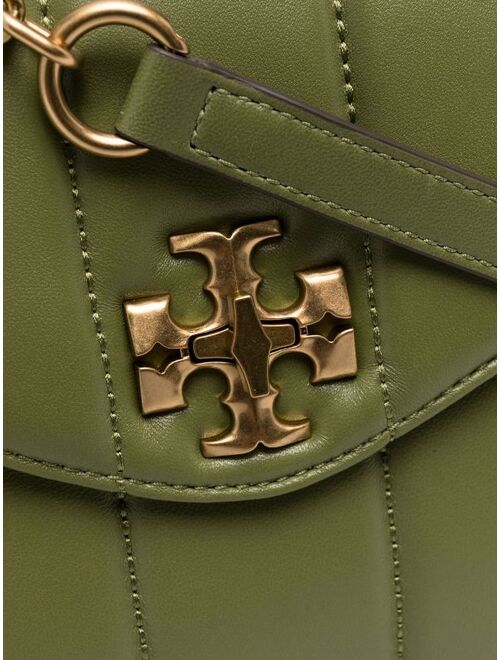 Tory Burch logo-plaque leather satchel bag