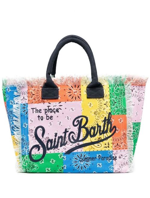 Buy MC2 Saint Barth paisley-print beach-bag online | Topofstyle