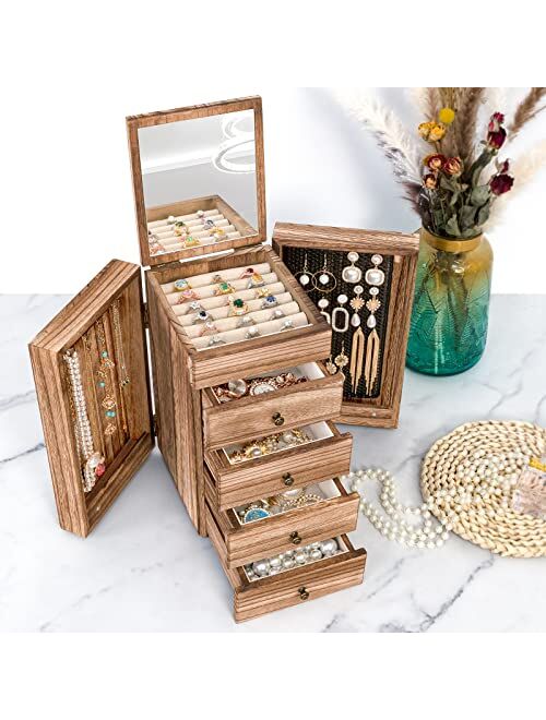 Meangood Jewelry Organizer Box 2 Layer