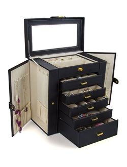 Kendal Huge Leather Jewelry Box/Case/Storage LJC-SHD5