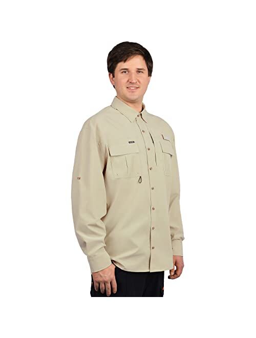 Buy KastKing ReKon Men's Fishing Shirts, Long Sleeve ButtonDown Shirts
