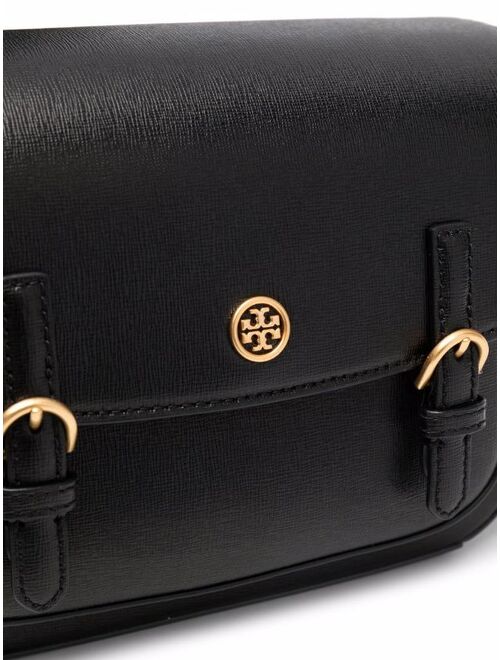 Tory Burch logo-plaque leather tote bag